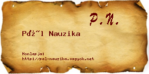 Pál Nauzika névjegykártya