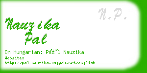 nauzika pal business card